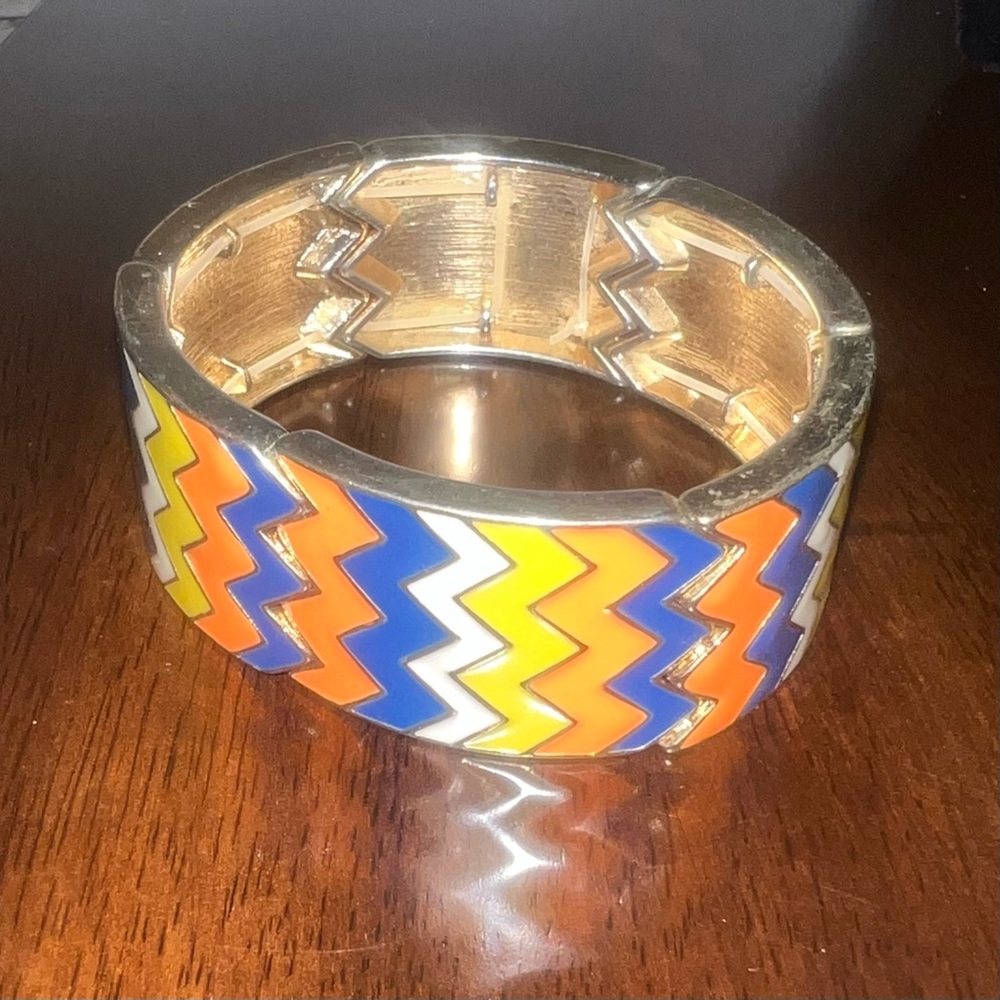 ♦️ VINTAGE‎ colorful boho style cuff adjustable BRACELET, unique, Retro